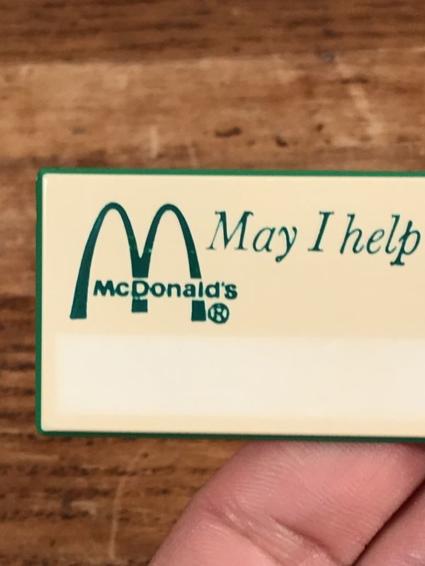 McDonald's “May I Help You Please?” Crew Name Badge