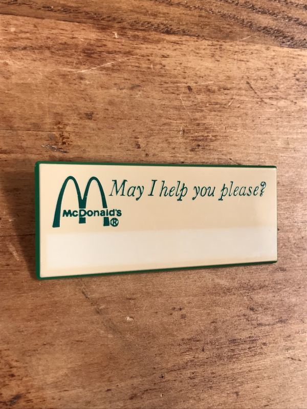 McDonald's “May I Help You Please?” Crew Name Badge