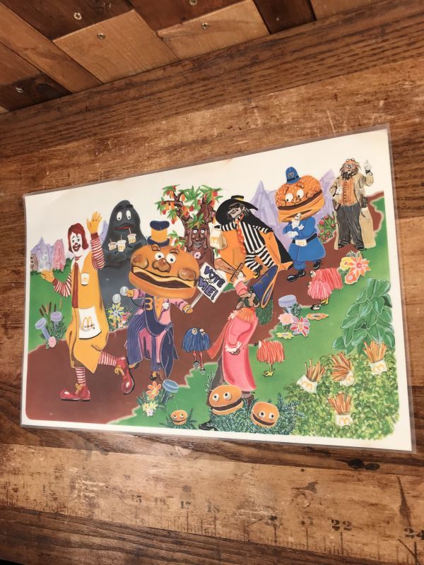 McDonaldland Vinyl Placemat マクドナルド ビンテージ プレースマット