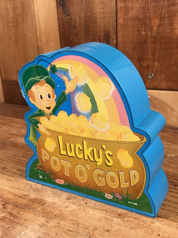 Lucky's Pot O' Gold Coin Bank ラッキーチャームス ビンテージ