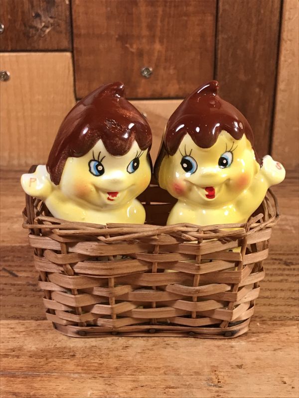 Tasty Freeze Tee Eff Salt Pepper ティー エフ ビンテージ ソルトアンドペッパー 50 60年代 Advertising Character 企業系キャラクター Food 食品 系 Stimpy Vintage Collectible Toys スティンピー ビンテージ コレクタブル トイズ