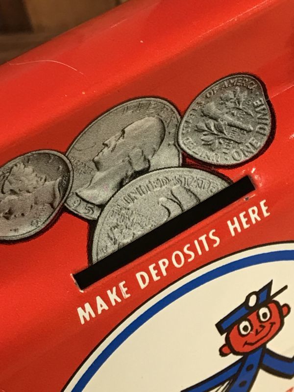 Mr. Zip Tin Mail Box Bank ミスタージップ ビンテージ コインバンク