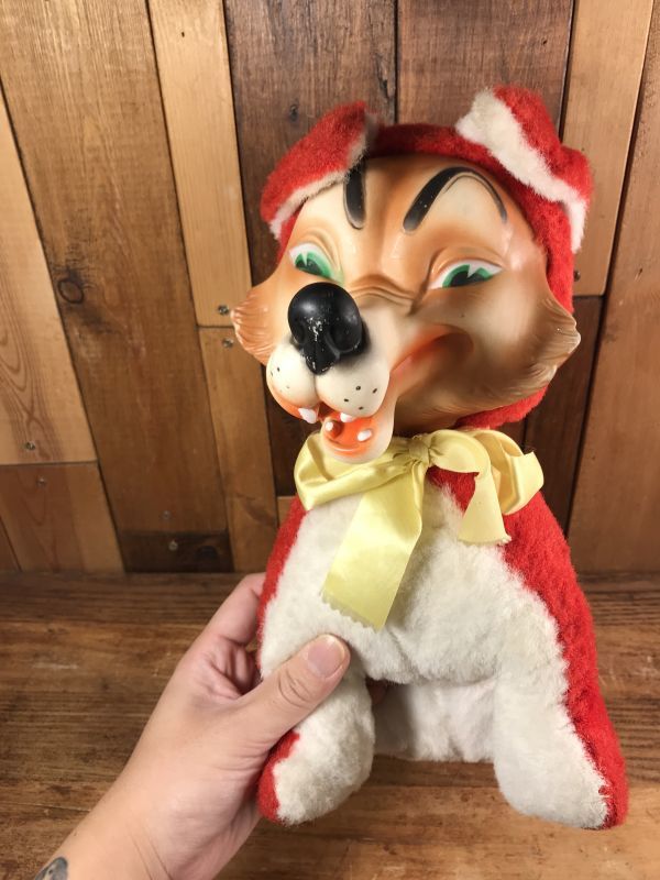 Big Bad Wolf Rubber Face Doll オオカミ ビンテージ ラバーフェイス ...