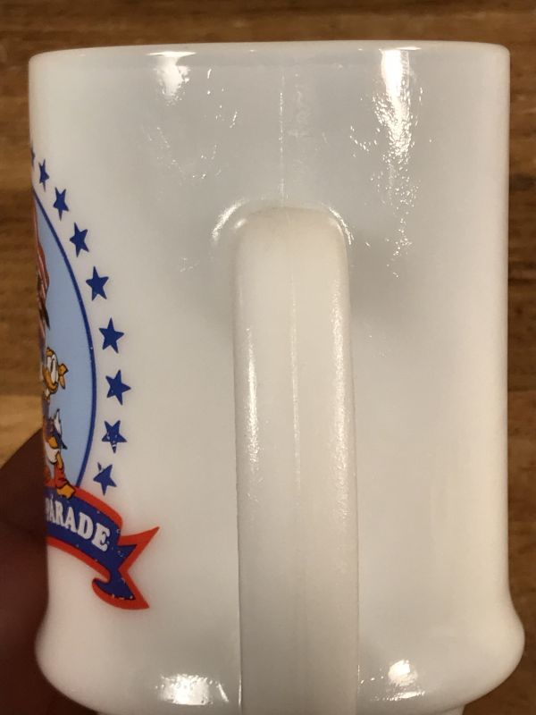 Disneyland America On Parade Milk Glass Mug ディズニーランド ビンテージ ミルクグラスマグ アメリカオンパレード 70年代 Animation Character アニメーション系キャラクター Disney ディズニー 系 Stimpy Vintage Collectible Toys スティンピー ビンテージ