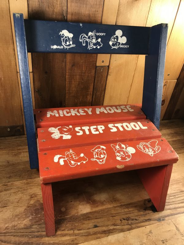 Walt Disney Mickey Mouse Step Stool ミッキーマウス ビンテージ