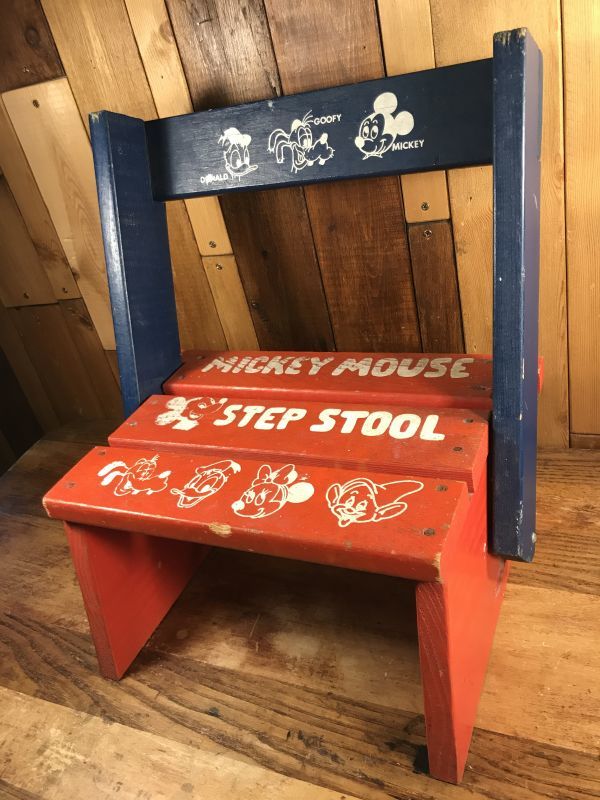 Walt Disney Mickey Mouse Step Stool ミッキーマウス ビンテージ