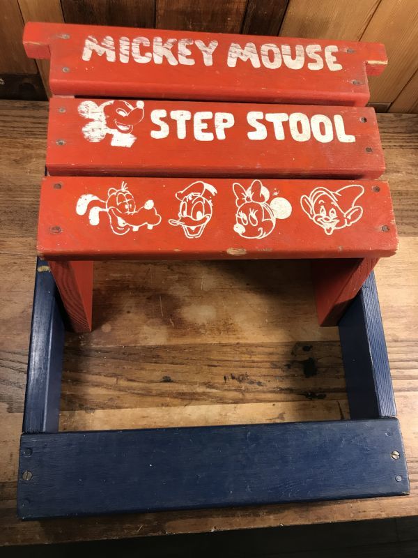 Walt Disney Mickey Mouse Step Stool ミッキーマウス ビンテージ
