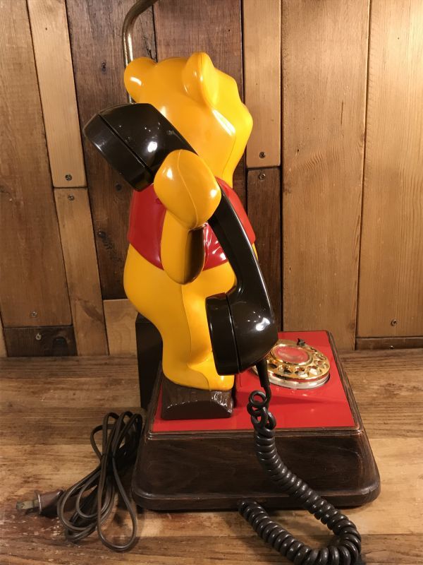 Walt Disney Winnie The Pooh Telephone Lamp くまのプーさん ビンテージ テレフォンランプ ウォルトディズニー 70年代 Animation Character アニメーション系キャラクター Disney ディズニー 系 Stimpy Vintage Collectible Toys スティンピー ビンテージ