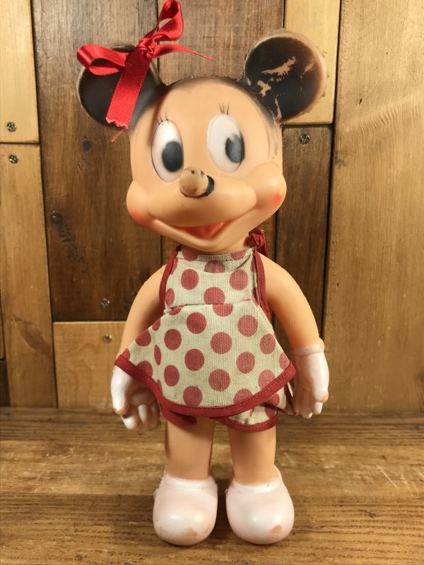 ディズニー　ビンテージ　ラバードール The Sun Rubber Mickey Mouse Squeeze Doll ミッキーマウス