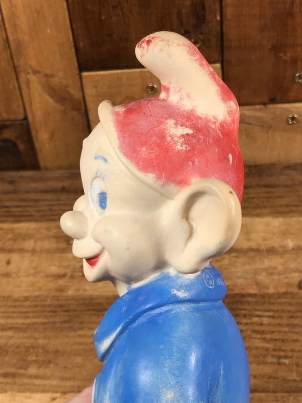 Walt Disney Snow White Dopey Rubber Doll 七人の小人 ビンテージ