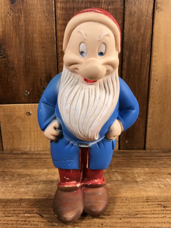 Walt Disney Snow White Grumpy Rubber Doll　七人の小人　ビンテージ　ラバードール　白雪姫　ウォルトディズニー　 50~60年代