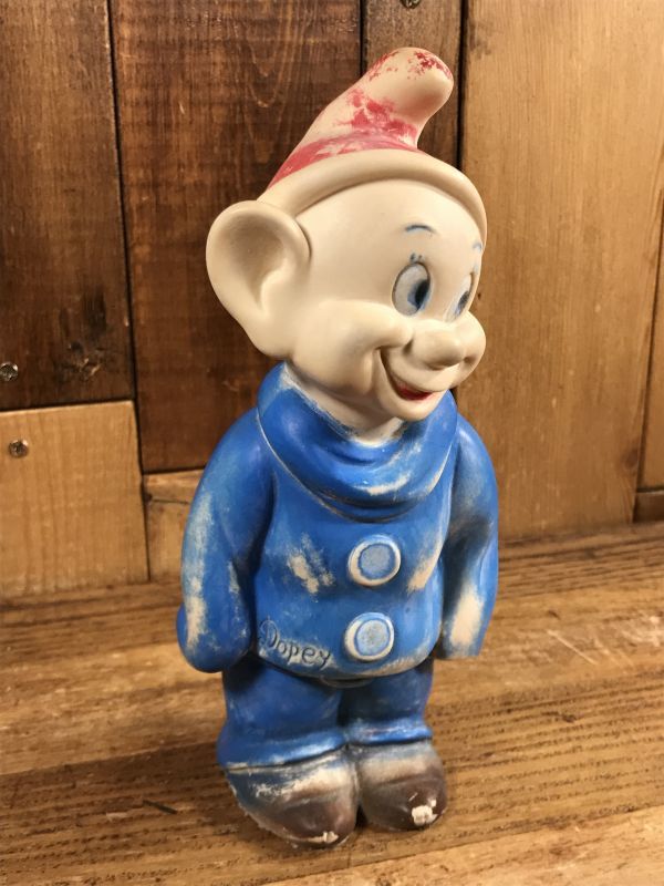 Walt Disney Snow White Dopey Rubber Doll　七人の小人　ビンテージ　ラバードール　白雪姫　ウォルトディズニー　 50~60年代