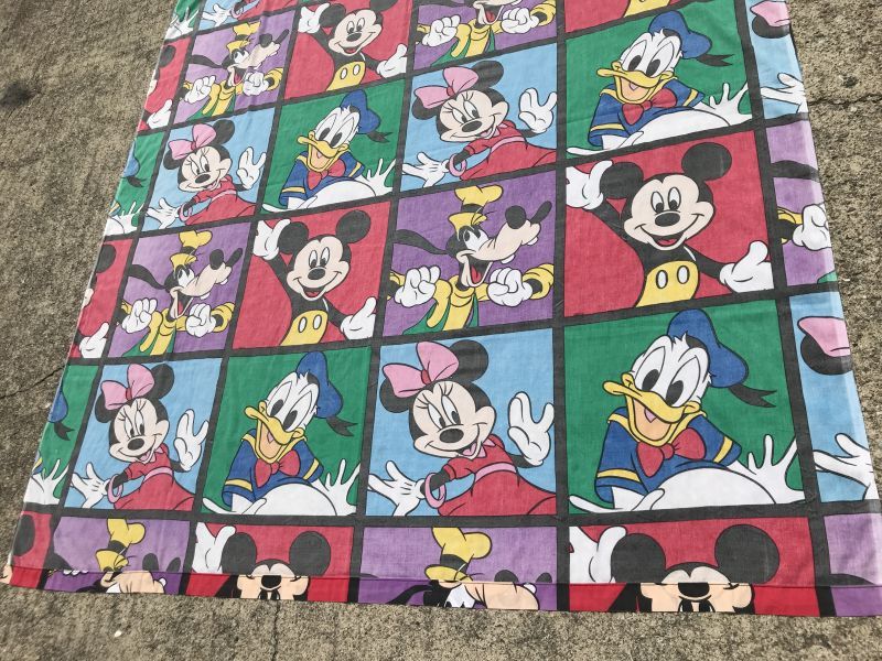 Walt Disney Character Flat Sheet ディズニーキャラクター ビンテージ