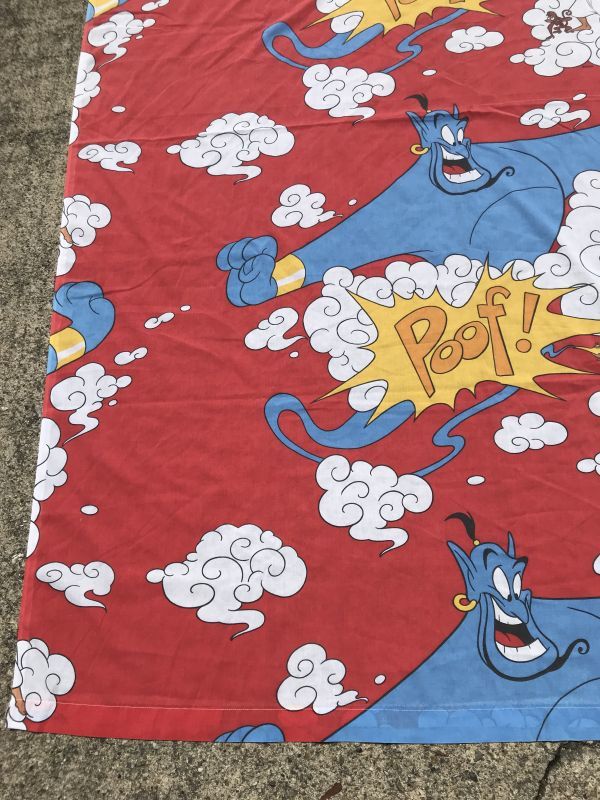 Walt Disney Aladdin Genie Flat Sheet アラジン ビンテージ フラットシーツ ウォルトディズニー 90年代 Animation Character アニメーション系キャラクター Disney ディズニー 系 Stimpy Vintage Collectible Toys スティンピー ビンテージ コレクタブル トイズ