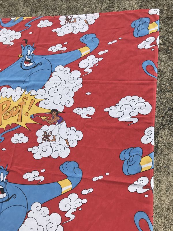 Walt Disney Aladdin Genie Flat Sheet アラジン ビンテージ フラット