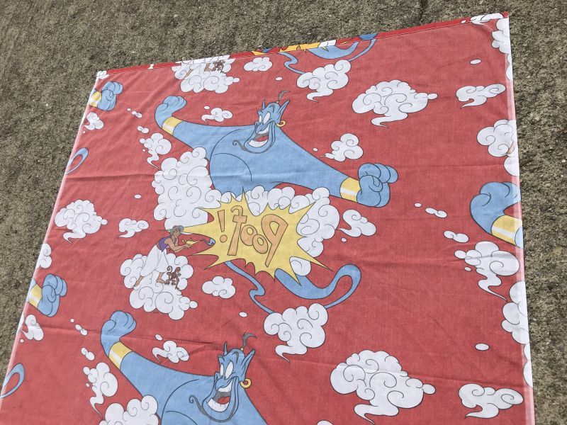 Walt Disney Aladdin Genie Flat Sheet アラジン ビンテージ フラット
