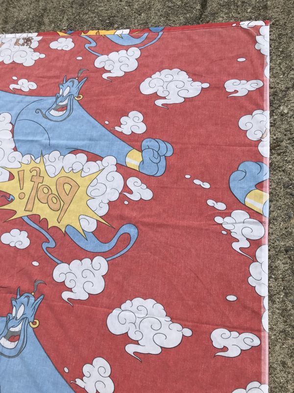 Walt Disney Aladdin Genie Flat Sheet アラジン ビンテージ フラット