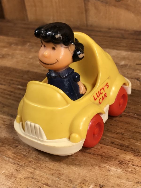 Aviva Snoopy Lucy's Car Push'n Pull Toy ルーシー ビンテージ