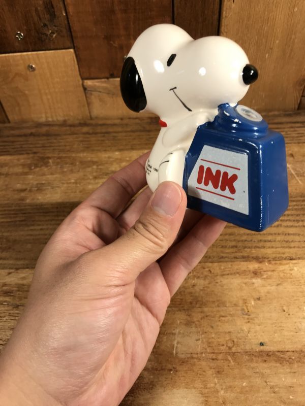 Peanuts Snoopy Ink Ceramic Pen Stand スヌーピー ビンテージ ペン