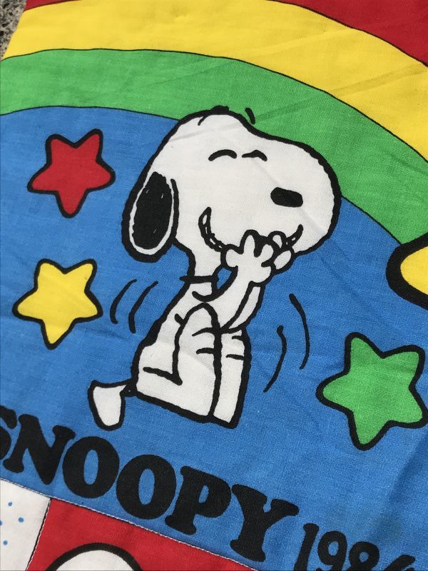 Peanuts Snoopy 1984 Calendar Tapestry スヌーピー ビンテージ タペストリー カレンダー 80年代 Animation Character アニメーション系キャラクター Snoopy Peanuts スヌーピー ピーナッツ 系 Stimpy Vintage Collectible Toys スティンピー ビンテージ