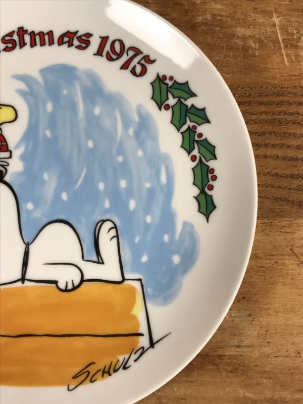 SNOOPY スヌーピー  ヴィンテージ  クリスマスプレート。