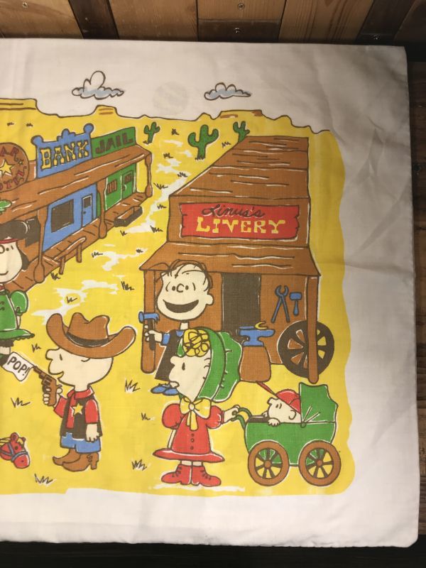 Peanuts Snoopy Story Pillow Case スヌーピー ビンテージ ピロー