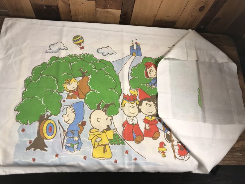 Peanuts Snoopy Story Pillow Case スヌーピー ビンテージ ピローケース 枕カバー 70年代 Animation Character アニメーション系キャラクター Snoopy Peanuts スヌーピー ピーナッツ 系 Stimpy Vintage Collectible Toys スティンピー ビンテージ コレクタブル トイズ