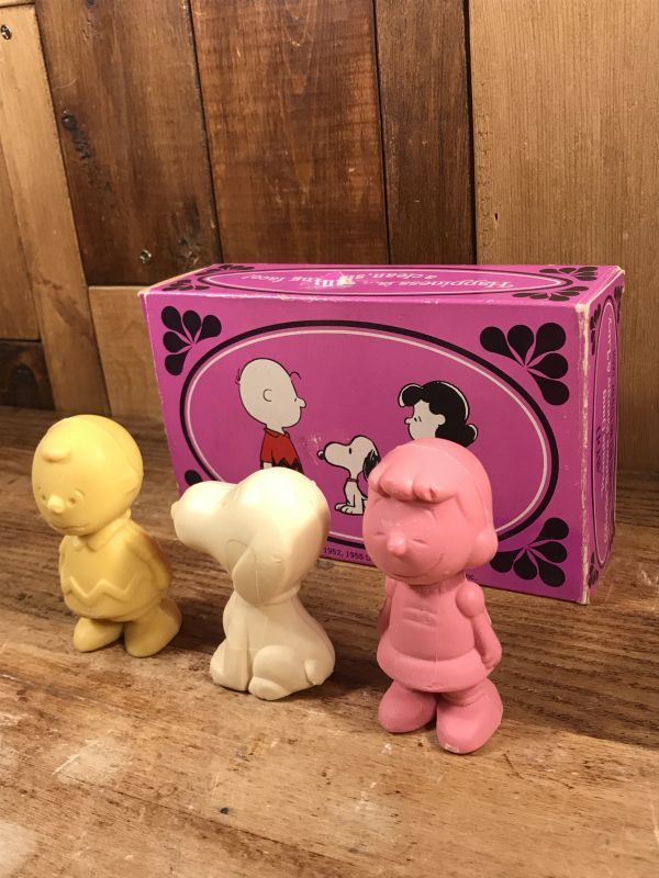 Peanuts Gang Charlie Brown Snoopy Lucy 3 Soaps ピーナッツギャング ビンテージ 石鹸 スヌーピー 70年代 Animation Character アニメーション系キャラクター Snoopy Peanuts スヌーピー ピーナッツ 系 Stimpy Vintage Collectible Toys スティンピー ビンテージ