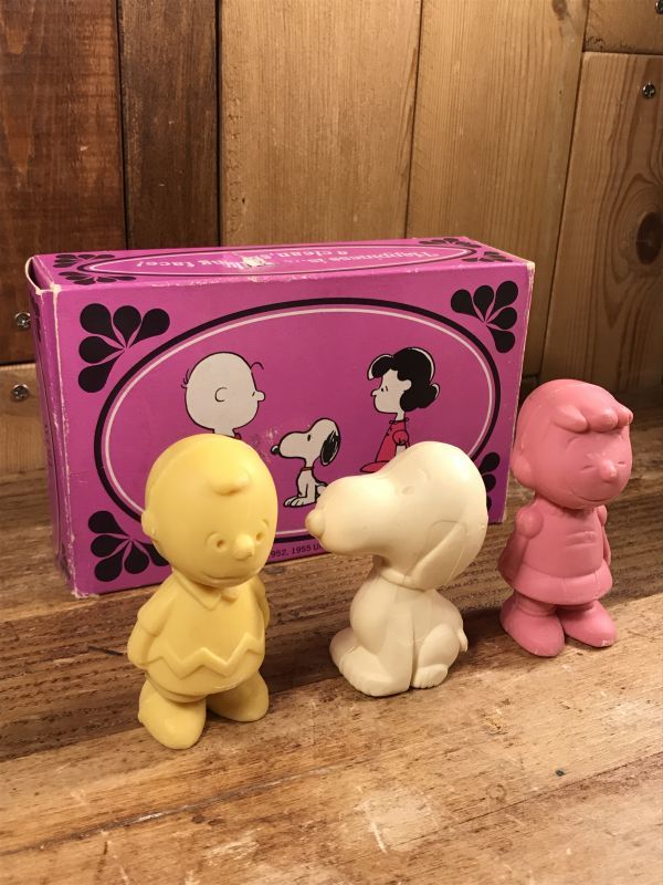 Peanuts Gang Charlie Brown Snoopy Lucy 3 Soaps ピーナッツギャング ビンテージ 石鹸 スヌーピー 70年代 Animation Character アニメーション系キャラクター Snoopy Peanuts スヌーピー ピーナッツ 系 Stimpy Vintage Collectible Toys スティンピー ビンテージ