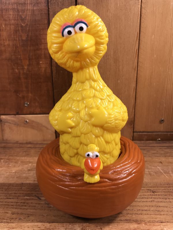 Illco Sesame Street Big Bird Plastic Toy ビッグバード ビンテージ プラスチックトイ セサミストリート 90年代 Animation Character アニメーション系キャラクター Jim Henson Sesame Street ジムヘンソン セサミストリート 系 Stimpy Vintage Collectible Toys