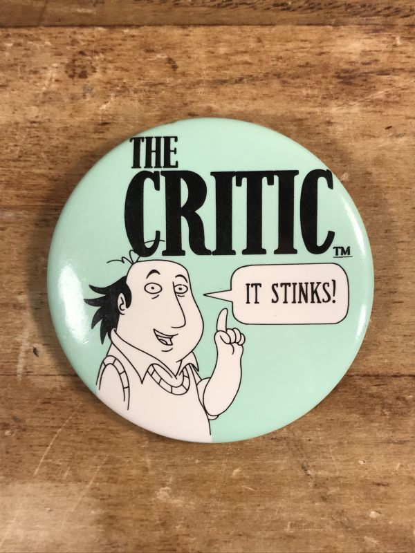 The Critic Pinback ザクリティック ビンテージ 缶バッジ 缶