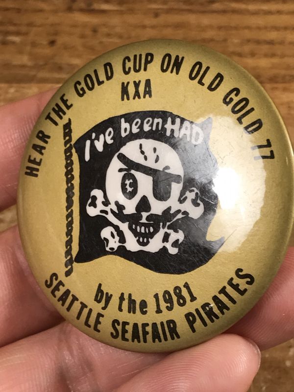 Seattle Seafair Pirates Pinback シーフェアパイレーツ ビンテージ 缶 