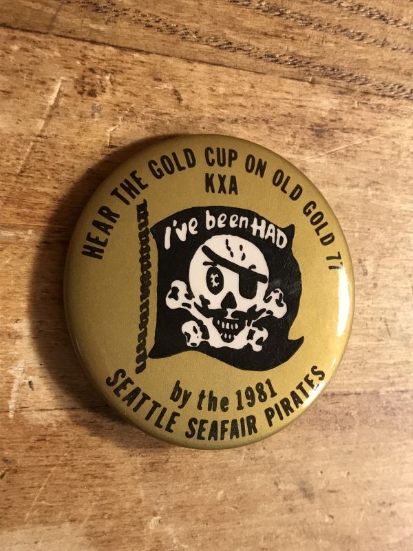 Seattle Seafair Pirates Pinback シーフェアパイレーツ ビンテージ 缶 